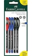 Faber-Castell 5'li Tükenmez Kalem Seti,2 Siyah,2 Mavi,1 Kırmızı Kalem İçerir