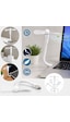 Sl-uf05 Esnek Usb Mini Fan Ofis, Ev, Laptop Ve Seyahat İçin Pratik Sessiz Vantilatör Hafif Taşınabilir Beyaz