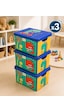 Style Box Dude Dekoratif Oyuncak Kutu Seti - 3x 20 Litre Çok Renkli