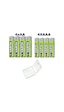 Varta 56706 Ready2USE 2100 mAh AA Kalem Pil 4'lü + Varta 800 mAh AAA Şarjlı Pil + Pil Kutusu
