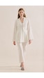 Manuka Keten Pileli Kimono Ceket Ekru Ss26ckt00016-01 No