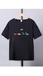 Uyguntarz Çocuk Dinazor Baskılı Pamuklu Tshirt Siyah Uyguntarz Çocuk Dinazor Baskılı Pamuklu Tshirt Siyah