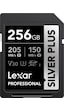 Lexar 256 GB Silver Plus SD UHSI V30 U3 205MB/S Hafıza Kartı