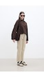 Manuka Straıght Yüksek Bel Denim Pantolon Camel Camel