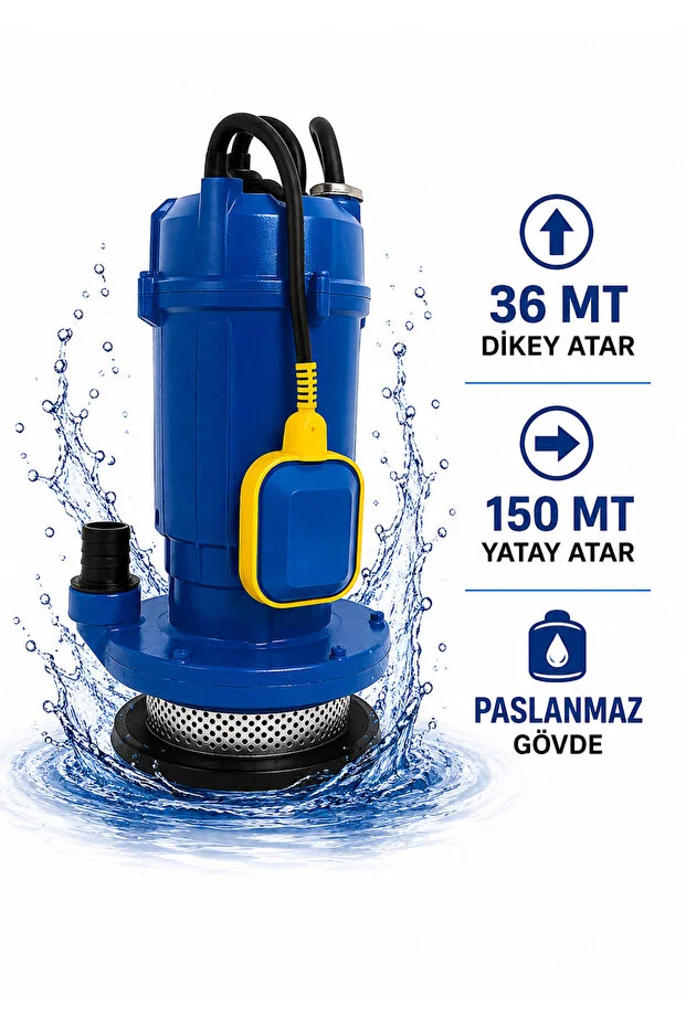 Şamandıralı Dalgıç Temiz Ve Kirli Dere Kuyu Su Motoru Drenaj Dalgıç Su Pompası 1 Hp 0.75 Kw