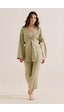 Manuka Keten Pileli Kimono Ceket Taş Ss26ckt00016-0225