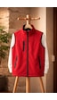 Vatan Tekstil Dik Yaka Slim Fit 3 Cepli Softshell Erkek Yelek Su İtici Kumaş Kırmızı