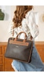 Just Polo Orijinal Ayarlanabilir Askılı Lüks Laptop & Evrak Çantası Shopper Ebat 30 X 40 Cm Kahverengi - Taba