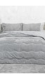 Elart Victor Comfort Uyku Seti Çift Kişilik Wellsoft 3 Parça 195x215 Cm Gri Gri