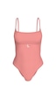 Calvin Klein Kadın Pembe Tek Parça Askılı Mayo-13578 Pembe