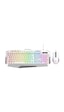 Rampage Km-34 Glare Beyaz Usb Rgb Aydınlatmalı Q 12800 Dpı Mouse Gaming Oyuncu Klavye Set Optik