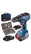 Bosch Professional GSR 18V-50 2x 2.0 Ah Delme/Vidalama Makinesi + 43 Parça Set + Çanta - 06019H5004