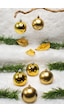 Waldern 6 Cm 6lı Gold Cici Top 3 Parlak-3 Metalize Yılbaşı Ağacı Süs Gold Diğer