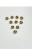 Taşlı Bluz Düğmesi / Metal Bluz Düğmesi Gold / 10 Adet /2887/ - Model 4
