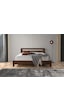 Palma Ithal Ladin Masif Ahşap Karyola Ceviz 150 X 200