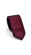 Gaffy Lacivert Piti Kare Desenli Bordo Dokuma Kumaş Mendilli Slim Fit Kravat // Sdk-2503-6 Bordo Gaffy Lacivert Piti Kare Desenli Bordo Dokuma Kumaş Mendilli Slim Fit Kravat // Sdk-2503-6 Bordo