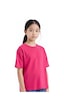 Fyk Kids Kız Çocuk Yuvarlak Yaka Penye T-shirt Fuşya