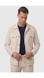 Deep Sea Deepsea Bej Slim Fit Gofre Dokulu Yazlık Spor Takım Elbise Yarım Astarlı Likralı 2 Li Kombin 2604007