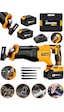 Dragro GRZ-TLK88 Turuncu 88 V 10 Ah Çift Akülü Tilki Kuyruğu Ağaç Dal Kurban Kesim Makinesi 5 Adet Bıçak Şarjlı