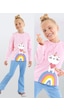 Kız Çocuk Kışlık Kedi Desenli Pamuklu Pembe Uzun Kollu Geniş Paça T-Shirt Pantolon Takımı 2-7 Yaş Kız Çocuk Kışlık Kedi Desenli Pamuklu Pembe Uzun Kollu Geniş Paça T-Shirt Pantolon Takımı 2-7 Yaş