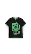 Dobakids Minecraft 3D Creeper Baskılı Çocuk Tişört (487109487) Siyah