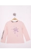 Toontoy Kids Toontoy Kız Çocuk Çiçek Nakışlı T-shirt Mint Yeşili