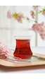 Lav Eda Cam Çay Seti 6 Kişilik 170 ml (6 Çay Bardağı, 6 Çay Tabağı)