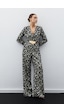 Sateen Desenli Saten Tulum - Siyah Sateen Desenli Saten Tulum - Siyah