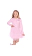 Toontoy Kız Çocuk Düğmeli Toontoy Girl Nakışlı Tüllü Elbise Pembe