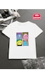 Uyguntarz Çocuk Canavarlar Baskılı Tasarım Tshirt Beyaz Uyguntarz Çocuk Canavarlar Baskılı Tasarım Tshirt Beyaz