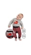 Denokids İtfaiye Erkek Bebek Body Tayt-Pantolon Takım Gri