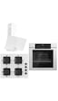 Ferre Fryart QEP63CB - SS206 - D087 Ankastre Set Beyaz