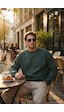 Buratti Regular Fit Bisiklet Yaka Pamuklu Içi Tüylü Yumuşak Şardonlu Erkek Sweat 5905255 Nefti
