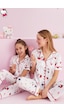 Siyah İnci Lisanslı %100 Pamuk Çok Renkli Düğmeli Biyeli Pijama Takım Hk056 Beyaz Siyah İnci Lisanslı %100 Pamuk Çok Renkli Düğmeli Biyeli Pijama Takım Hk056 Beyaz