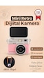 Mini Dijital Kamera 2k Flip Ekranlı Selfie Video Vlog Kamerası Cmr49 Pembe