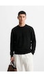 Markapia Erkek Bisiklet Yaka Düz Sweatshirt Siyah S Markapia Erkek Bisiklet Yaka Düz Sweatshirt Siyah S