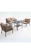 Capri Swing Artemis İkili Rattan Balkon Bahçe Takımı Açık Kahve Capri Swing Artemis İkili Rattan Balkon Bahçe Takımı Açık Kahve