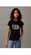 Uyguntarz Çocuk Moody Baskılı Pamuklu Tshirt Siyah