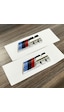 Çamurluk Bmw M Amblem Logo, Krom Metal, 1. Sınıf
