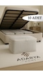 Adarya Home 10 Lu Antrasit Çizgili Baza Altı Çekyat Hurç 60 40 22 Cm Çizgili