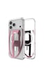 Diesel Apple iPhone 17 Pro Max Uyumlu Magsafe Destekli Oval D Metalik Kılıf - Pembe