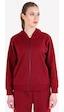 Lescon Kadın Fermuarlı Kapüşonlu Sweatshirt 23N-2219 Kırmızı