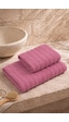 Violeta Model 2'li Banyo Havlu Seti Mürdüm