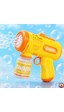 Oyuncak Işıklı Otomatik Köpük Tabancası Bubble Gun 5000+ Köpük Çocuklar İçin Sarı Renk