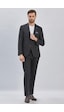 İmza Siyah Gabardin Mono Yaka 8 Drop Comfort Fit Rahat Kesim Basic Takım Elbise 1001240006-siyah Siyah