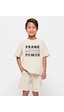 Uyguntarz Çocuk Frank Baskılı Pamuklu Tshirt Bej Uyguntarz Çocuk Frank Baskılı Pamuklu Tshirt Bej