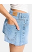 it's basic Kadın Mavi 4s6-4 Mini Mom %100 Koton Denim Şort