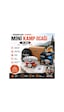 Senbang Camping K-203 Mini Kamp Ocağı Portatif Kartuşlu Gaz Ocağı, Rüzgar Korumalı Taşıma Keseli Piknik Ocağı Kırmızı