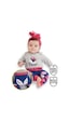 Denokids Tilki Kız Bebek Body Tayt-Pantolon Takım Çok Renkli