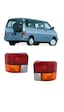 Volkswagen Transporter T4 1990-2003 Uyumlu Sağ + Sol Takım Arka Sarı Stop Lambası 2 Adet Duysuz